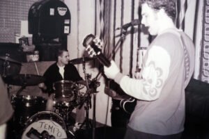Geoff Elliot with Clay